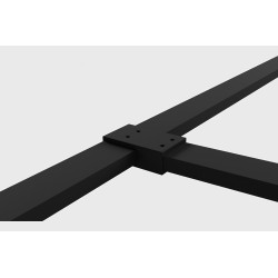 Fabrika walk-in łącznik wsporników kabiny, czarny mat