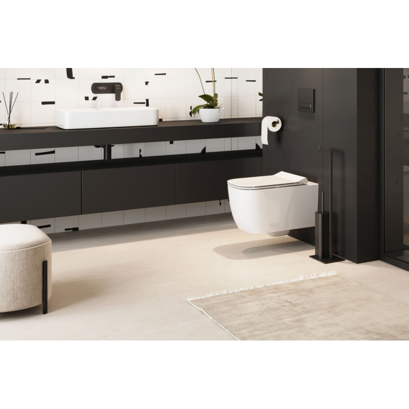 Doto S 49 D deska sedesowa  wolnoopadająca slim, biały połysk