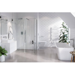 Vidoq walk-in ścianka prysznicowa gięta 83x200 cm, powłoka Clean Control, chrom