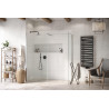 Vidoq walk-in ścianka prysznicowa gięta 93x200 cm, powłoka Clean Control, chrom