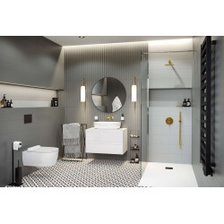 Vidoq walk-in ścianka prysznicowa prosta 100x200 cm, powłoka Clean Control, chrom