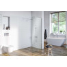 Vidoq walk-in ścianka prysznicowa prosta 90x200 cm, powłoka Clean Control, chrom