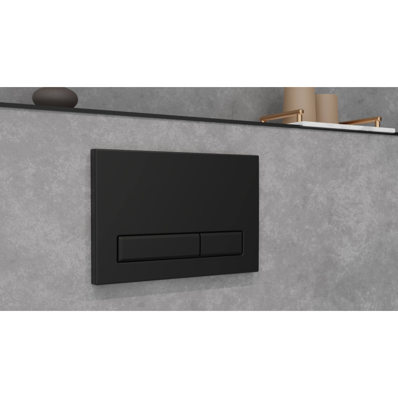 Gravio przycisk spłukujący do stelaża podtynkowego WC Flaro Expert, czarny mat