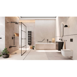 Gravio przycisk spłukujący do stelaża podtynkowego WC Flaro Expert, czarny mat