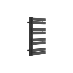 Meteor Side grzejnik łazienkowy asymetryczny 72x50 cm, czarny soft