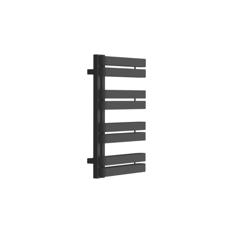 Meteor Side grzejnik łazienkowy asymetryczny 72x50 cm, czarny soft