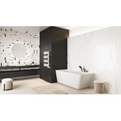 Meteor Side grzejnik łazienkowy asymetryczny 72x50 cm, biały soft