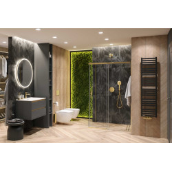 Excellent Horos grzejnik łazienkowy 146x35 cm  czarny soft