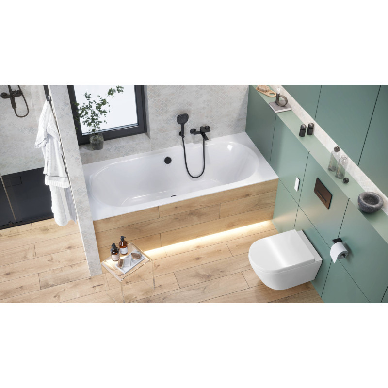 Glad bateria wannowo-prysznicowa, czarny soft