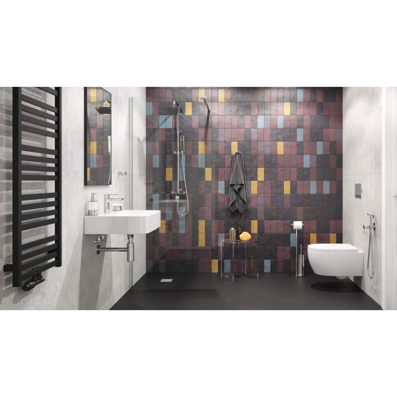 Glad Rain zestaw prysznicowy ścienny z deszczownicą 20 cm, chrom