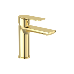 Excellent Glad bateria umywalkowa stojąca  złoty połysk