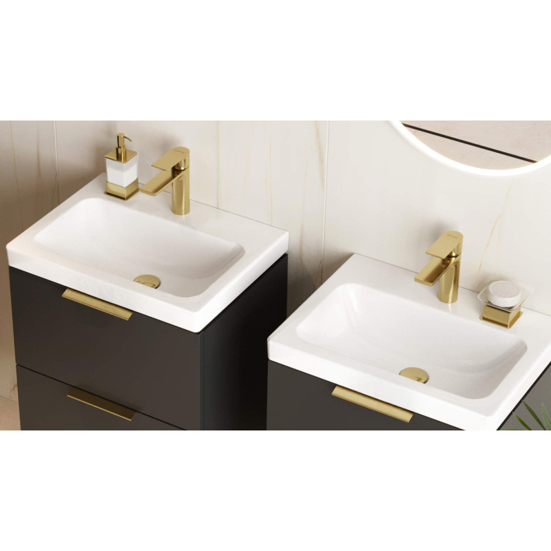 Glad bateria umywalkowa stojąca, złoty połysk