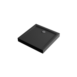 Forma Compact X brodzik kwadratowy 90x90 cm struktura, wysoki, czarny mat