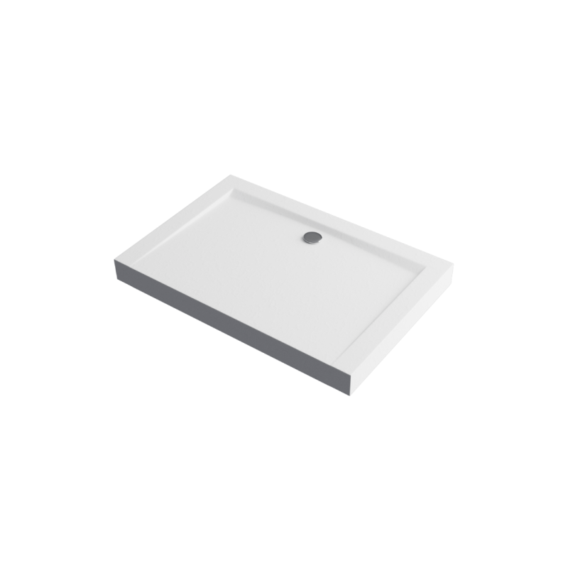 Forma Compact X brodzik prostokątny  90x80 cm struktura, wysoki, biały mat