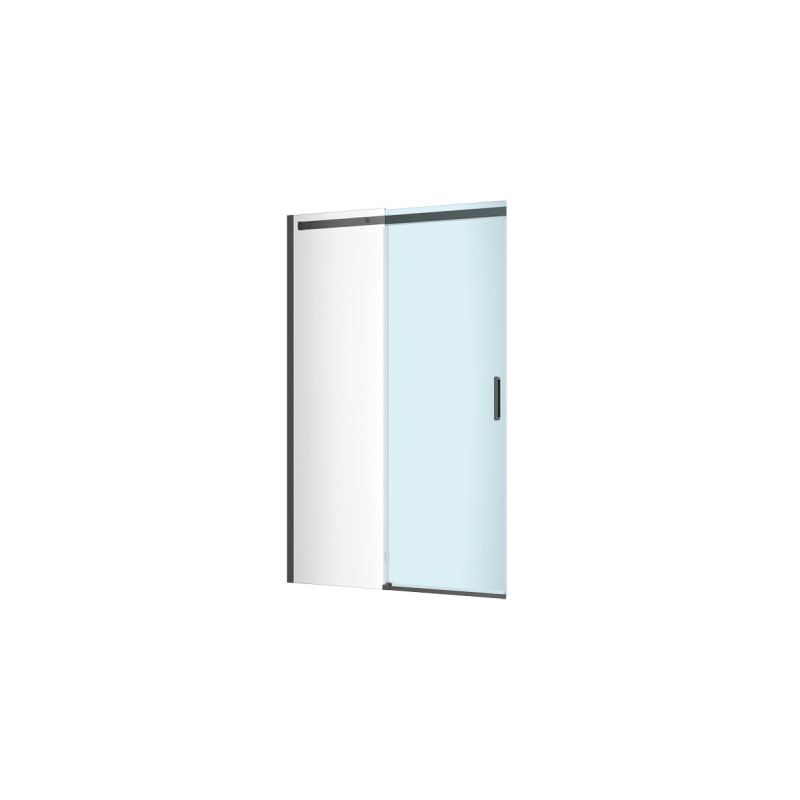 Rols drzwi prysznicowe przesuwne 120 cm element drzwi 1/2, czarny mat