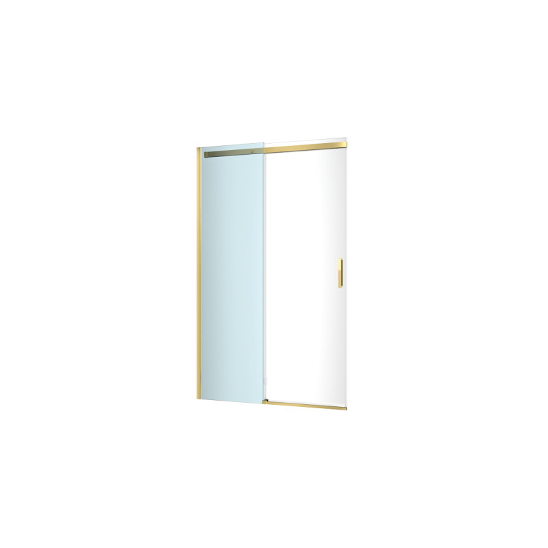 Rols drzwi prysznicowe przesuwne 100 cm element stały 2/2, złoty połysk