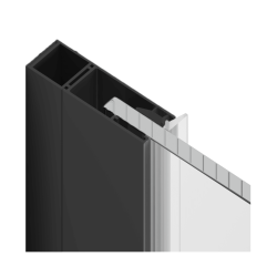 Excellent Rols profil poszerzający 15 mm  czarny mat