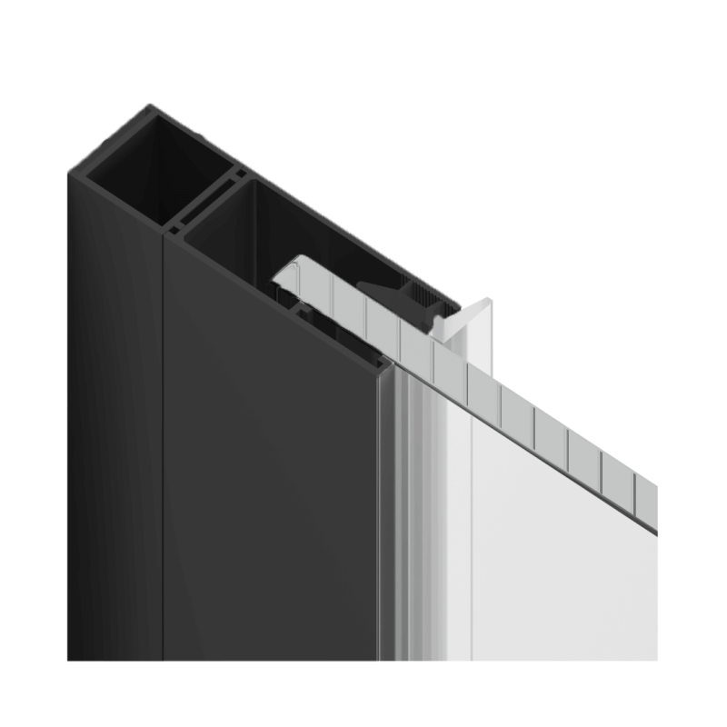 Rols profil poszerzający 15 mm, czarny mat