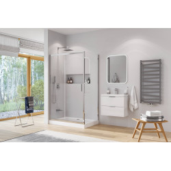 Forma Compact brodzik prostokątny 140x90 cm wysoki, biały połysk