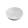Luqa umywalka nablatowa 40 cm okrągła, biały mat