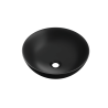 Luqa umywalka nablatowa 40 cm okrągła, czarny mat