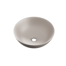 Luqa umywalka nablatowa 40 cm okrągła, cappucino mat