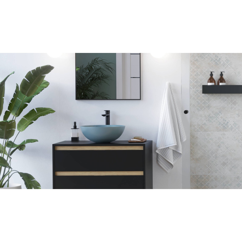 Excellent Luqa umywalka nablatowa 40 cm okrągła  mint blue mat