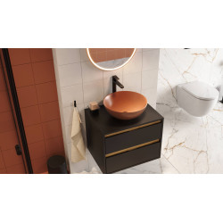 Luqa umywalka nablatowa 40 cm okrągła, terracotta mat