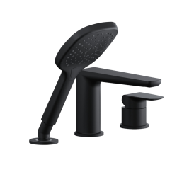 Excellent Clever 2.0 bateria wannowa 3 otworowa  czarny soft