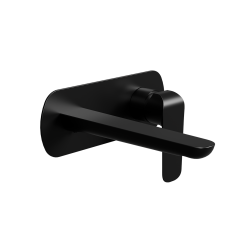 Clever 2.0 bateria umywalkowa podtynkowa komplet, czarny soft