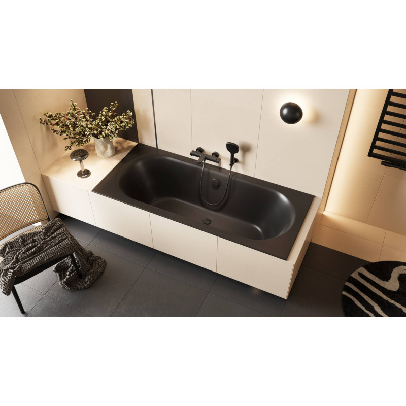 Clever 2.0 bateria wannowo-prysznicowa, czarny soft