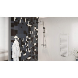 Clever 2.0 zestaw prysznicowy ścienny z deszczownicą 25 cm, chrom