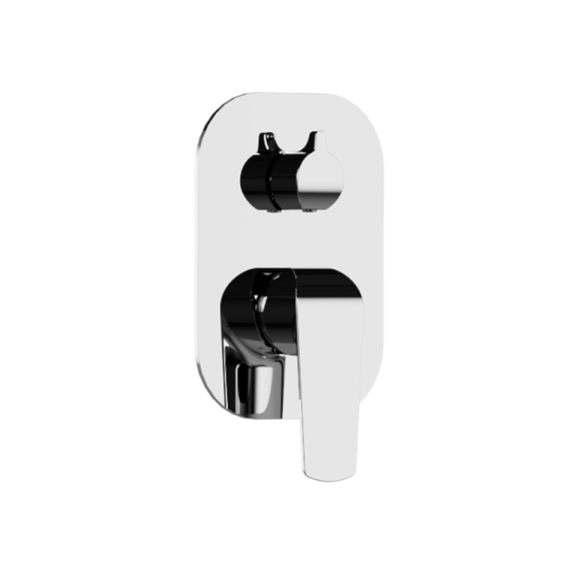 Clever 2.0 bateria prysznicowo-wannowa podtynkowa, 2 funkcyjna, chrom