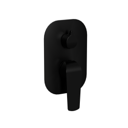 Clever 2.0 bateria prysznicowo-wannowa podtynkowa, czarny soft