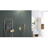Clever 2.0 bateria prysznicowo-wannowa podtynkowa, 2 funkcyjna, złoty szczotkowany