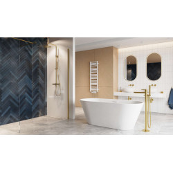 PI bateria umywalkowa podtynkowa komplet , złoty szczotkowany