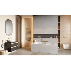 PI bateria umywalkowa podtynkowa komplet , złoty szczotkowany