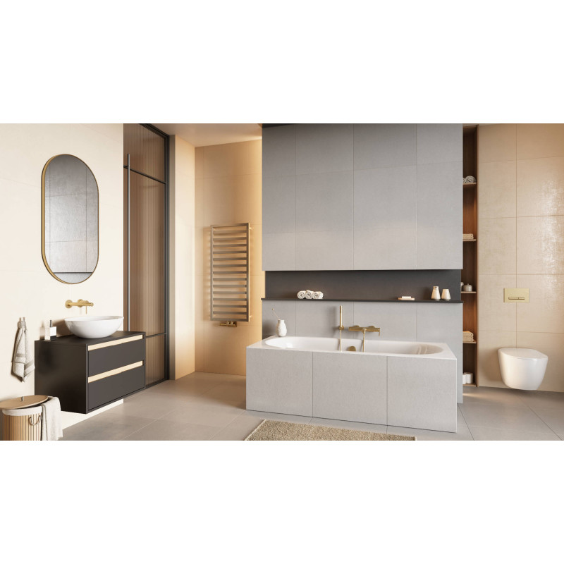 PI bateria umywalkowa podtynkowa komplet , złoty szczotkowany