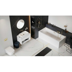 Uchwyt na słuchawkę prysznicową, złoty szczotkowany