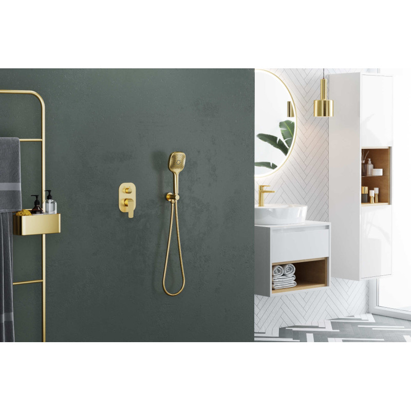 Wąż prysznicowy regular 150 cm, złoty szczotkowany