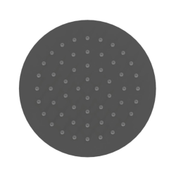 Głowica prysznicowa 25 cm okrągła slim, czarny mat