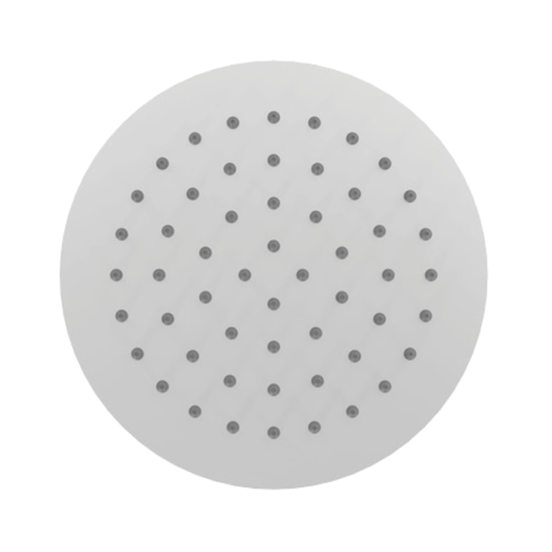 Głowica prysznicowa 25 cm okrągła slim, biały mat