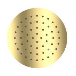 Excellent Głowica prysznicowa 25 cm okrągła slim  złoty połysk