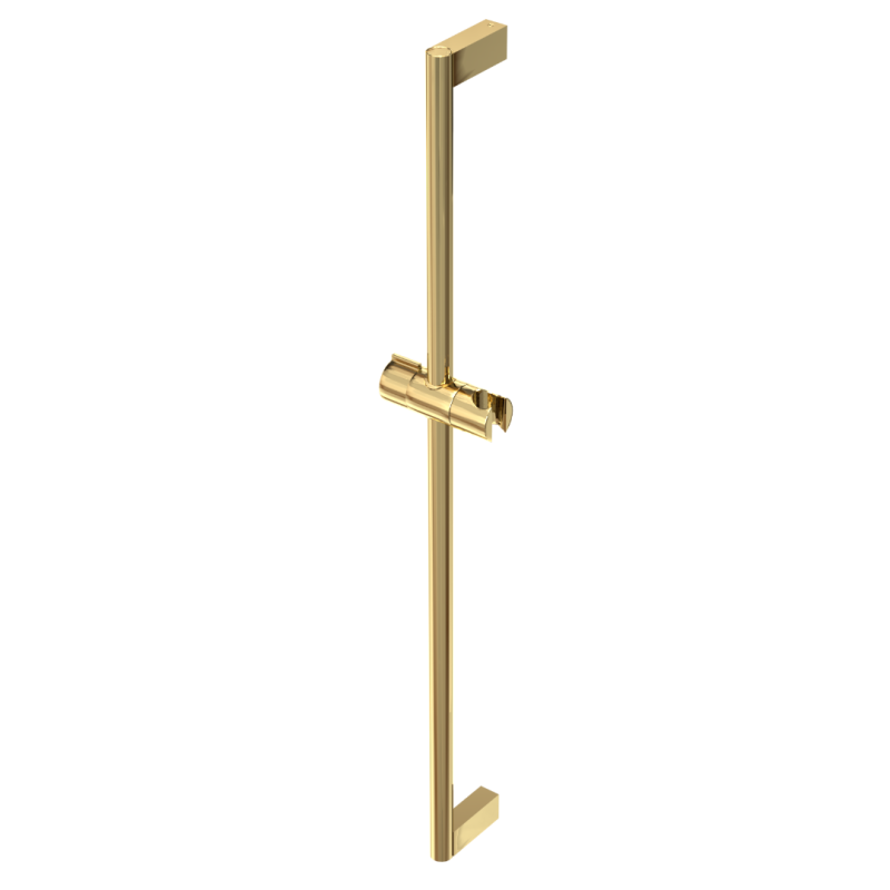 Drążek prysznicowy z uchwytem na słuchawkę prysznicową, 70 cm, złoty połysk