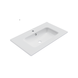 Pik umywalka  meblowa 81x46,5 cm prostokątna z otworem na baterię, biały połysk