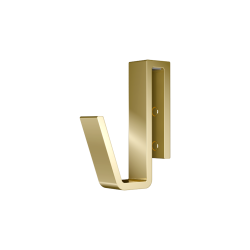 Haczyk do mocowania na szybie o grubości  6-10 mm, złoty połysk