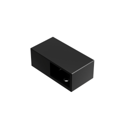 Vidoq łącznik wsporników ścianek kabiny walk-in, czarny mat