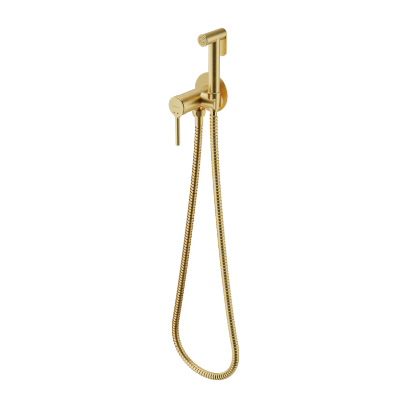 PI bateria bidetowa bidetta ze słuchawką prysznicową, złoty szczotkowany