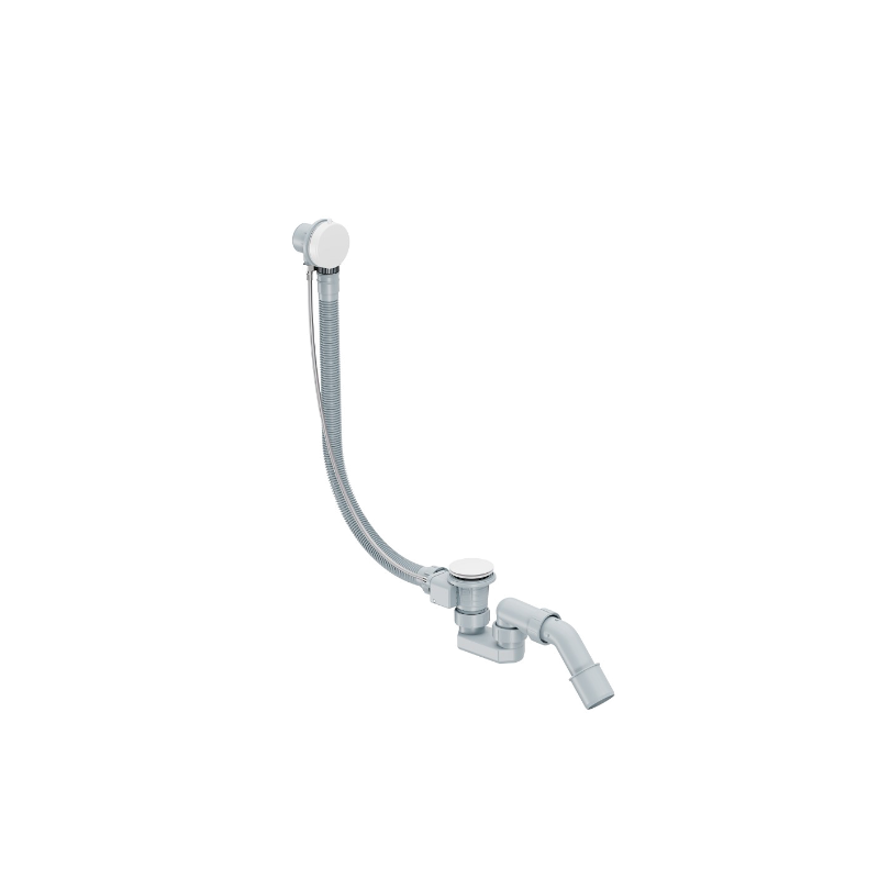 Simple 2.0 syfon wannowy automatyczny 57 cm, biały połysk