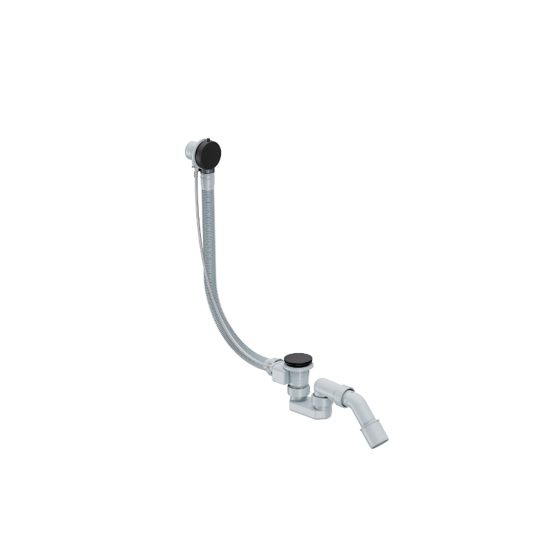 Simple 2.0 syfon wannowy automatyczny 80 cm, czarny mat